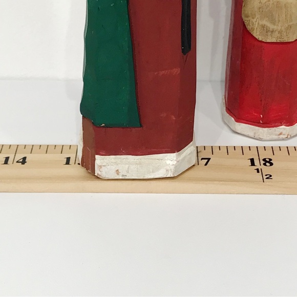 Vintage Midwest Hand Carved Wooden Classic Dutch Santa Claus Christmas Decor 8in - Picture 4 of 14